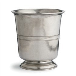 Arte Italica Roma Pewter Wastebasket