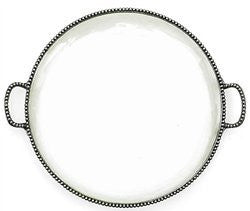 Arte Italica Tesoro Round Platter with Handles