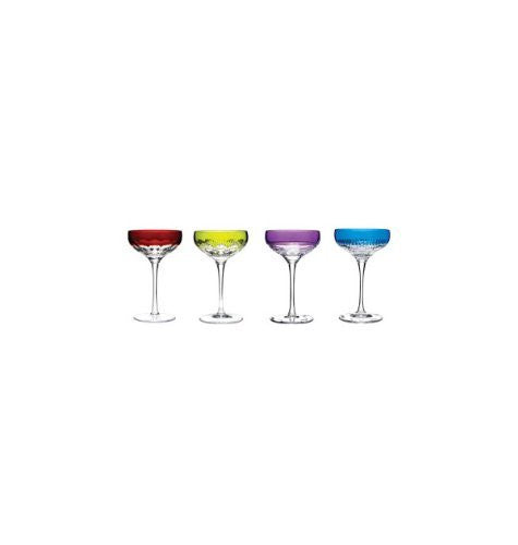 Waterford Mixology Colored Martini -Set of 4