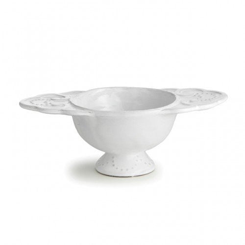 Arte Italica Bella Bianca Scallop Handle Soup Tureen