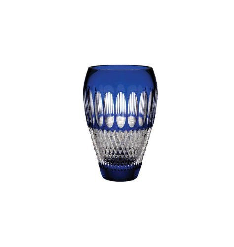 Waterford Colleen Pres 8 Inch Cobalt Vase