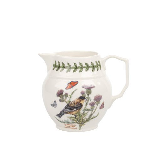 PORTMEIRION BOTANIC GARDEN BIRDS Cream jug lesser goldfinch