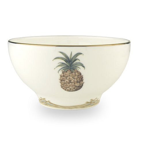 Lenox Colonial Bamboo Gold Banded Bone China Rice Bowl