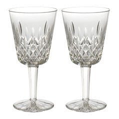 Waterford Lismore Goblet Pair, 8-Ounce