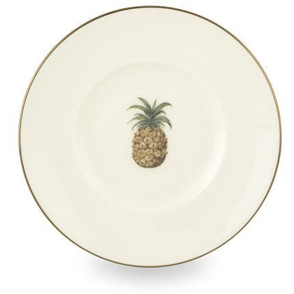 Lenox Colonial Bamboo Gold Banded Bone China Dessert Plate