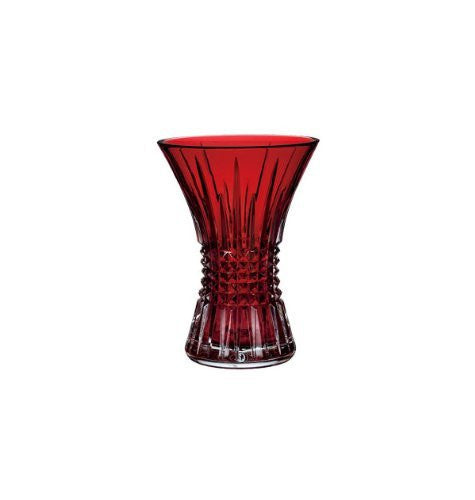 Waterford Lismore Diamond 8" Vase- Crimson