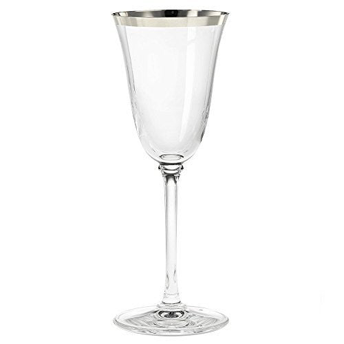 Wedgwood Classic Banded Platinum Wine, Clear