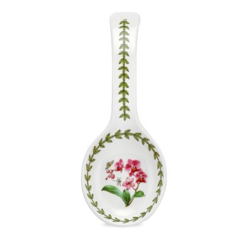 Portmeirion Exotic Botanic Garden Orchid Spoon Rest, 8.5 by 3.5-Inch