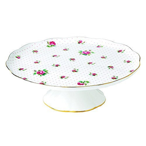 Royal Albert Pink Roses Large Cake Stand