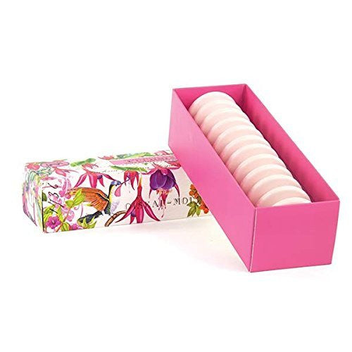 Michel Design Works, Shea Butter Guest Soap Set, 12 Bars, Fuchsia