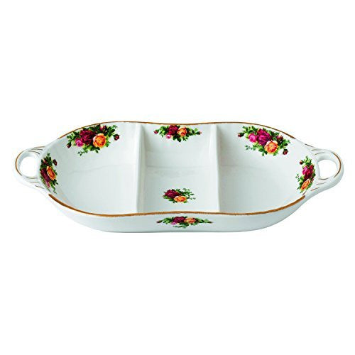 Royal Albert Old Country Roses Divided Server, 14"
