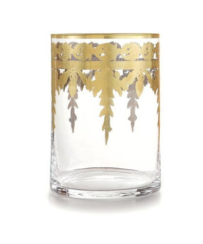 Arte Italica Baroque Gold Wastebasket