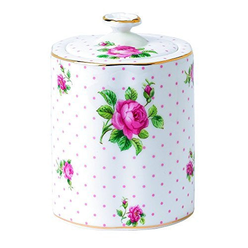 Royal Albert Tea Party Pink Roses 4.4" Tea Caddy