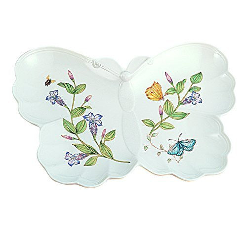 Lenox Butterfly Meadow Hors D'Oeuvre Plate, White