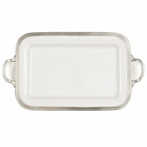 Arte Italica Tuscan Rectangular Serving Tray with Handles