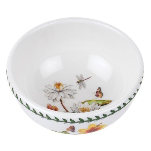 Portmeirion Exotic Botanic Garden Individual Fruit Salad Bowl with White Wate...