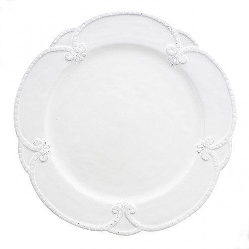 Arte Italica Bella Bianca Rosette Dinner Plate, Set of 4