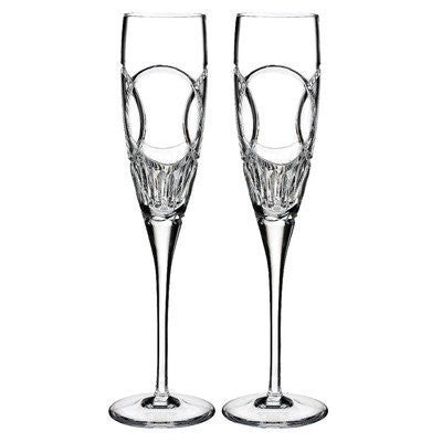Waterford Love Wedding Vows Champagne Flute Pair