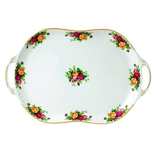 Royal Albert Old Country Roses Handled Serving Platter, 19"