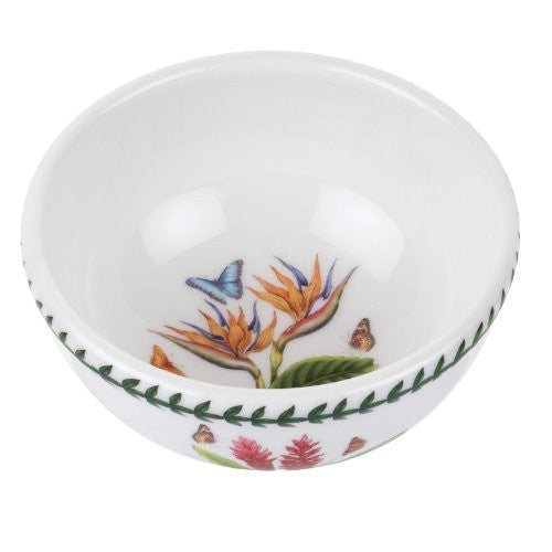Portmeirion Exotic Botanic Garden Individual Fruit Salad Bowl with Bird of Pa...