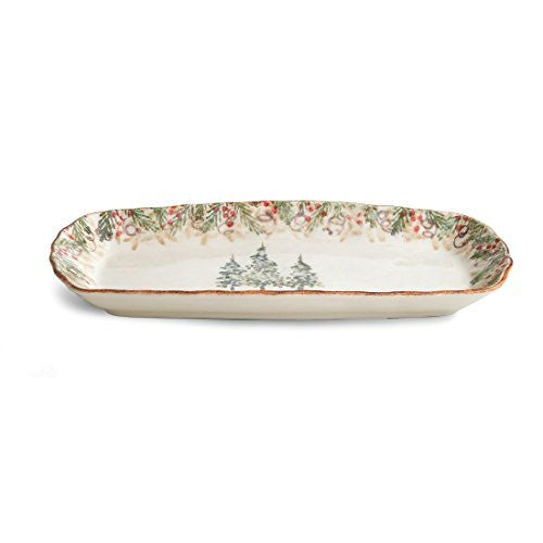 Arte Italica Natale Rectangular Tray