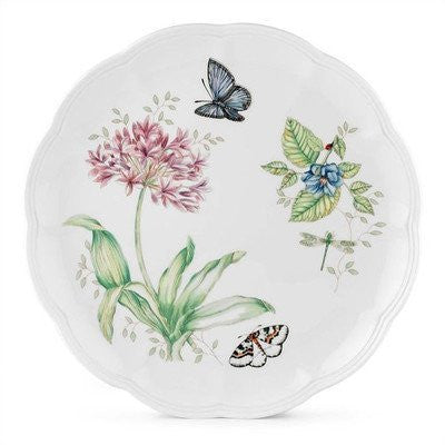 Lenox Butterfly Meadow Blue Butterfly 10.75" Dinner Plate [Set of 4]