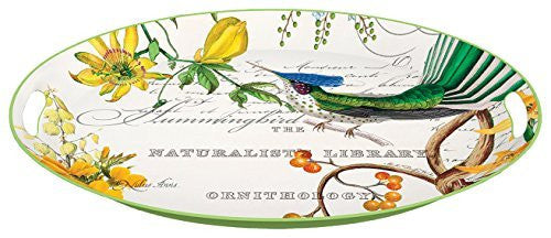 Michel Design Works Hummingbird Decoupage Platter, 20.5 by 15.25-Inch, Multic...