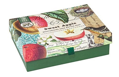 Michel Design Works Triple Milled Double Soap Box Set, Sweet Apple ( 9 OZ ) (...