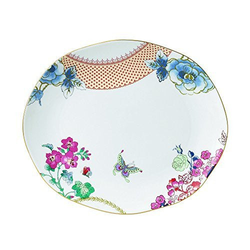Wedgwood Butterfly Bloom 13.75" Oval Platter