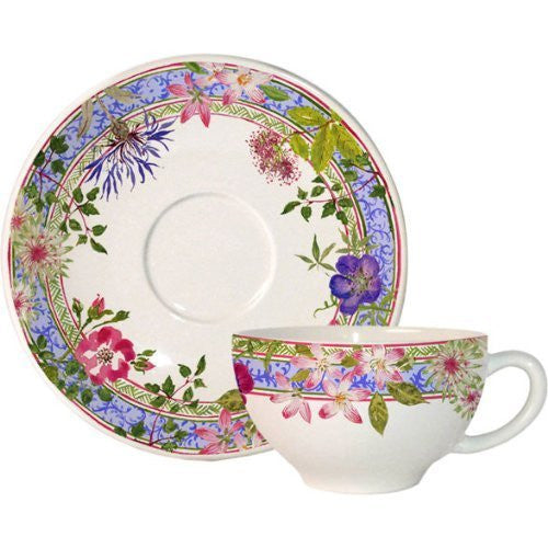 Gien Millefleurs Breakfast Cup & Saucer