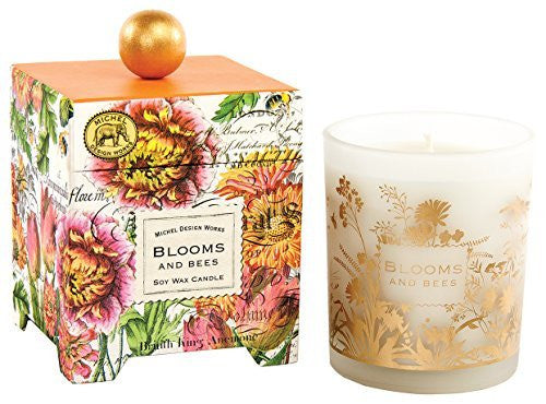 Michel Design Works Soy Wax Candle, Large, Blooms and Bees