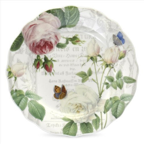 Royal Worcester Royal Horticultural Society Roses Salad/Dessert Plates Set of 4