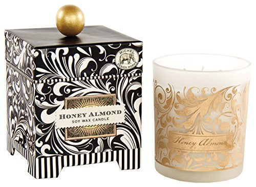 Michel Design Works 14-Ounce, Gift Boxed Large Soy Wax Candle, Honey Almond