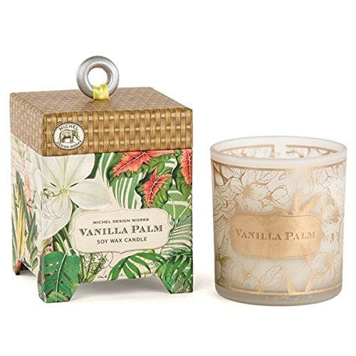 Michel Design Works Small Soy Wax Candle, Vanilla Palm