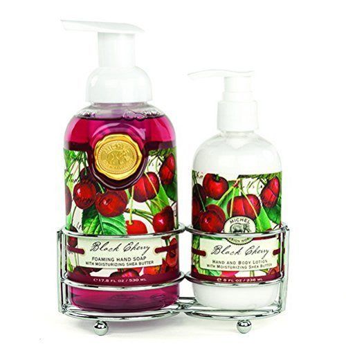 Michel Design Works Black Cherry Handcare Caddy Set