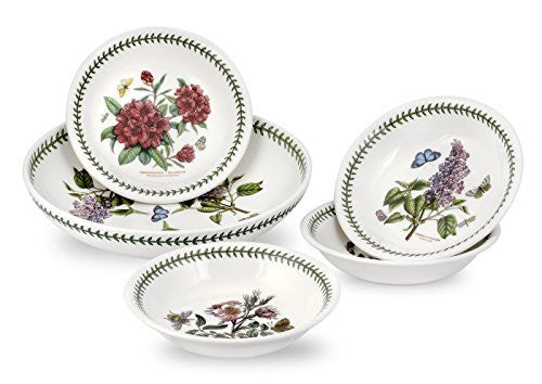 Portmeirion Botanic Garden 5-piece Pasta Bowl Set