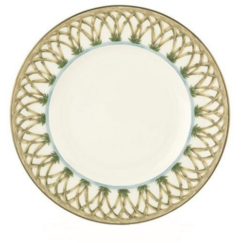 Lenox Colonial Bamboo Gold Banded Bone China 9-Inch Accent Plate