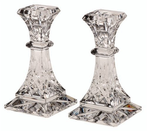 Waterford Crystal Lismore 6-Inch Candlestick Holders, Set of 2
