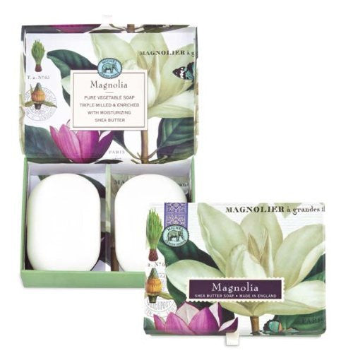 Michel Design Works Magnolia Boxed Soap Set, 9 Ounce
