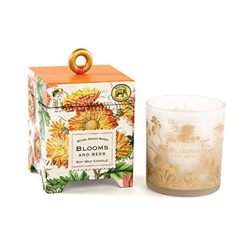 Michel Design Works Small Soy Wax Candle, Blooms and Bees