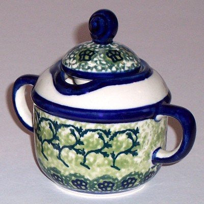 Polish Pottery Sugar Jar, Shannon
