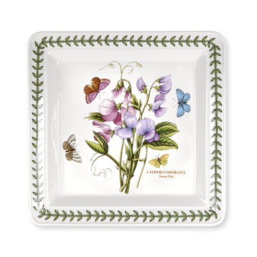 Portmeirion Botanic Garden Square Dinner Plates 10.5" Set of 6