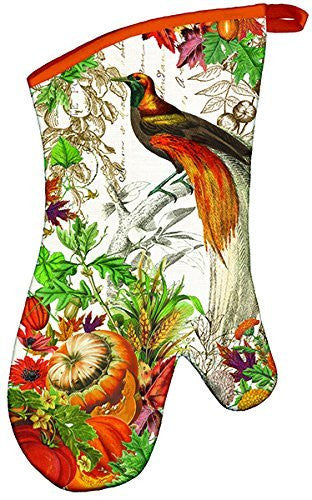 Michel Design Works Padded Cotton Oven Mitt, Autumn Harvest