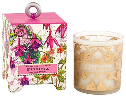 Michel Design Works Small Soy Wax Candle, Fuchsia