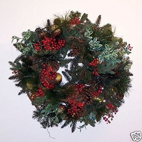 Holiday Orchard 24" Christmas Wreath