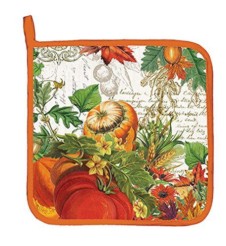 Michel Design Works Cotton Potholder, Autumn Harvest
