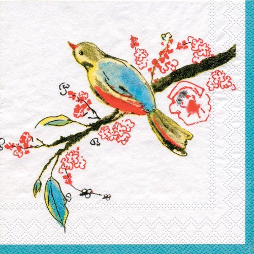 Lenox Chirp 3-Ply Paper Cocktail Napkins, Pack of 20