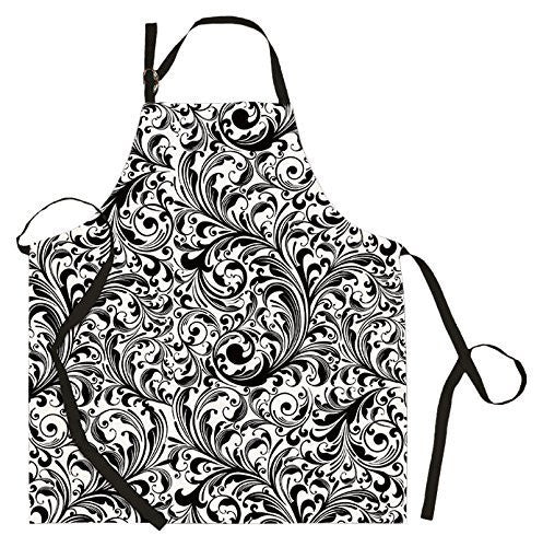 Michel Design Works Cotton Chef Apron, Black Florentine