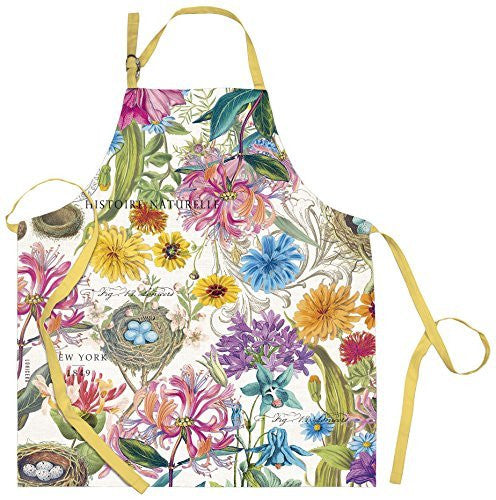 Michel Design Works Honeysuckle Cotton Chef Apron, Multicolor